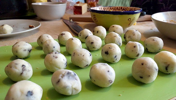 Comté and Mushroom Blobs