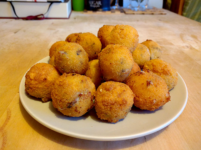 Comté and Mushroom Blobs