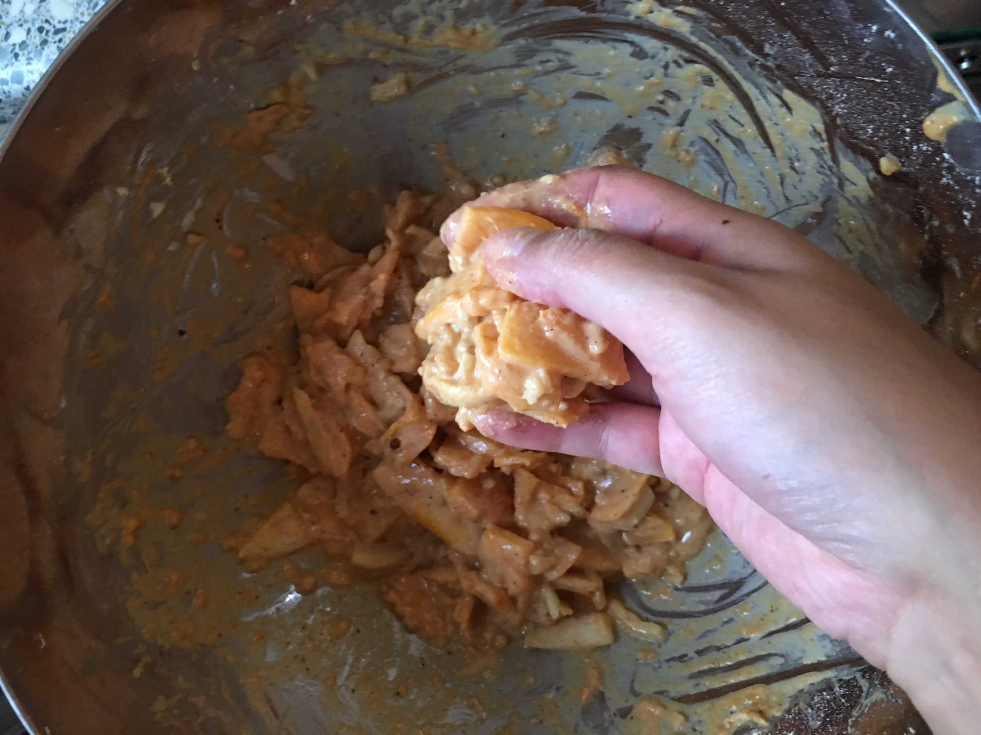 Pumpkin Peanut Pakoras