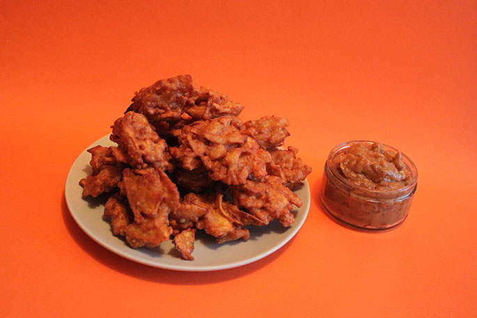 Pumpkin Peanut Pakoras